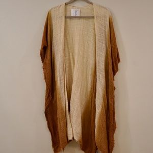 Ombre Burnt Orange Kimono